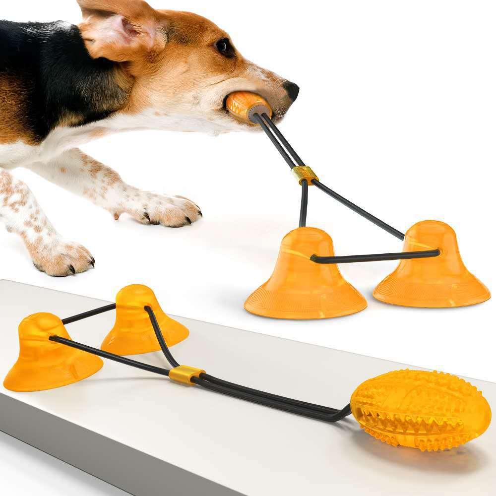 Interactive Suction Cup Pet Toy: Engage And Entertain Your Furry Friend!