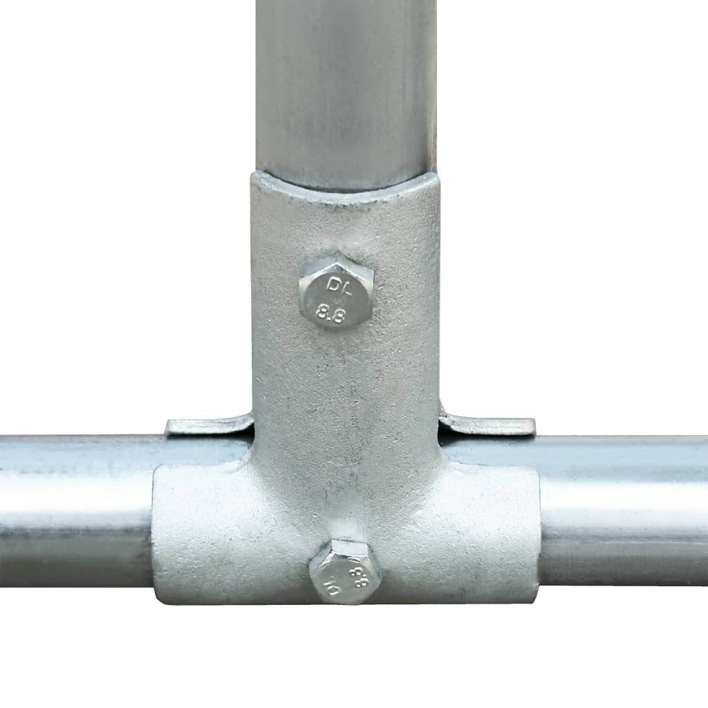 vidaXL Chicken Cage Walk-in Chicken Coop Pen Poultry Cage Galvanized Steel