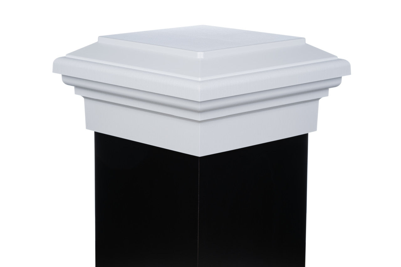 8x8 Post Cap │ White Flat Top