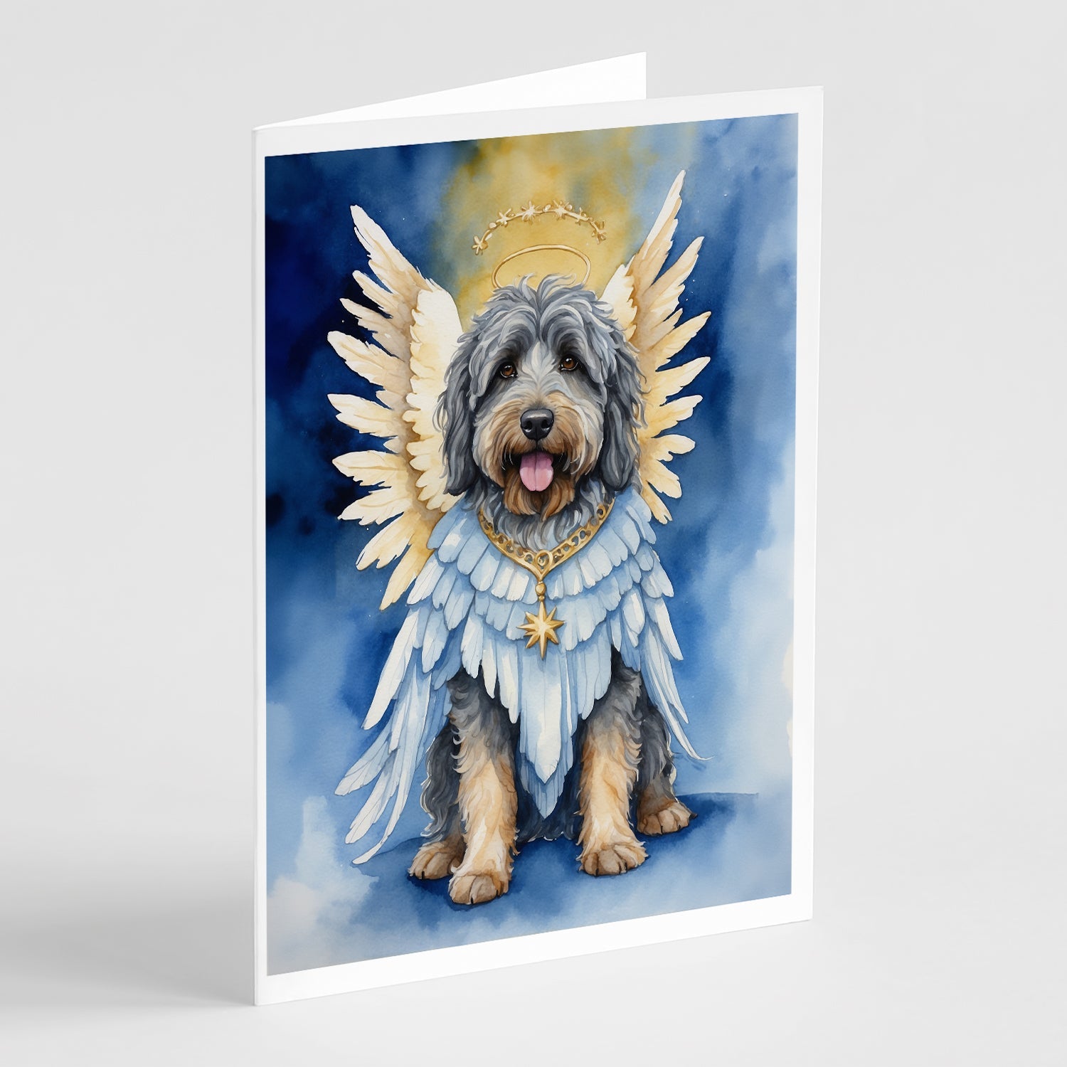 Bergamasco Sheepdog My Angel Greeting Cards Pack of 8
