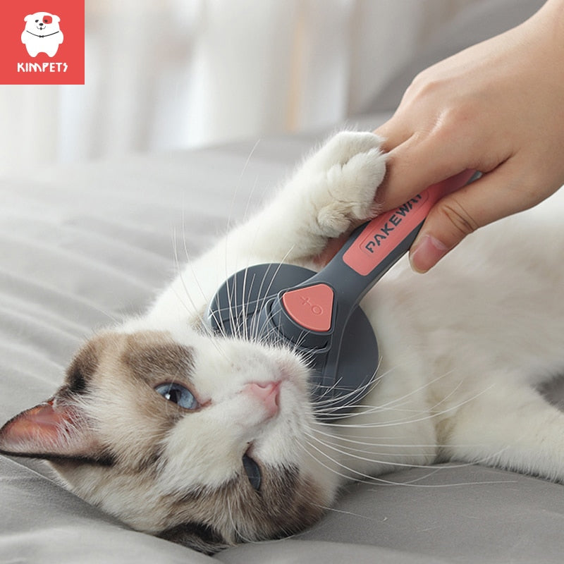 Cat Comb Dog Hair Remover Brush Pet Grooming Slicker Comb Removes Tangled  Self Cleaning Pet Supplies Accessories
