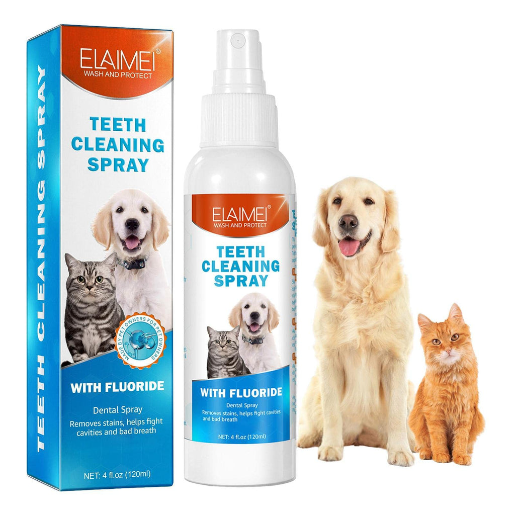 NNEDSZ 2 Pcs Pet Oral Breath Freshener Spray | Eliminates Bad Breath | Dental Care for Dogs & Cats