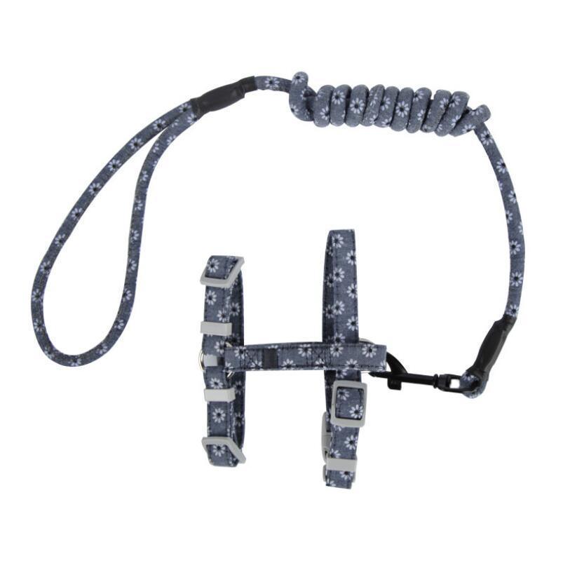 Anti-Tug Floral Cat Leash-4