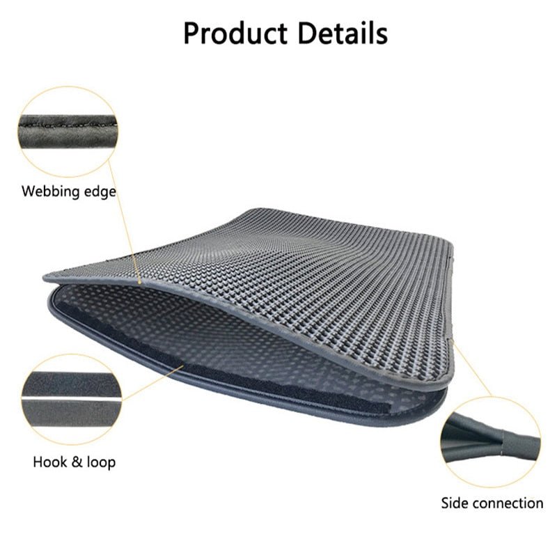 Cat Litter Mat Waterproof Double-Layer Pet EVA Foam Trapper Non-Toxic Pad Pet Cleaning Accessories