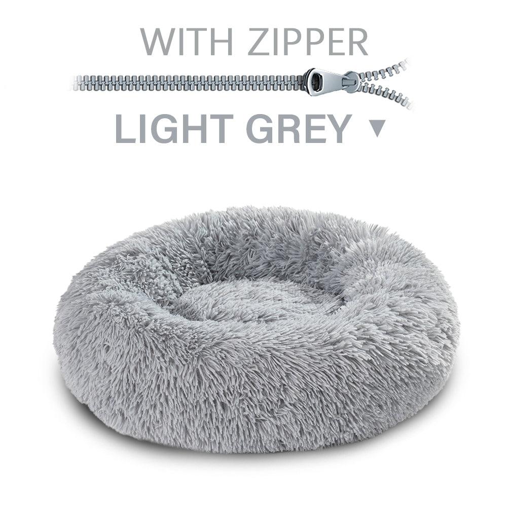The Snugglepaws Plush Donut Pet Bed: Luxuriously Cozy Haven For Dogs And Cats