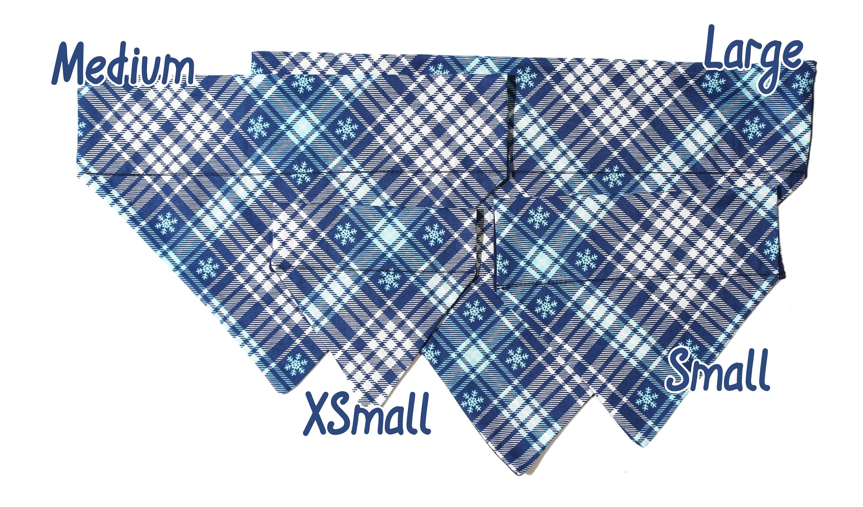 Winter Snowflake Plaid Pet Scarf