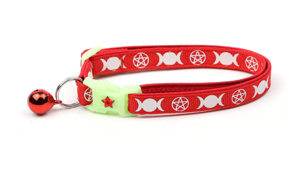 Witch's Familiar on Red Cat Collar