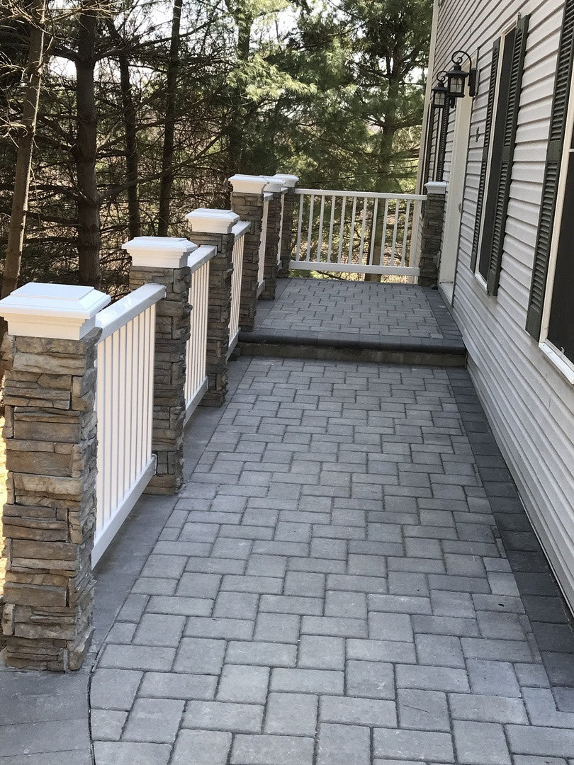 8x8 Post Cap │ White Flat Top